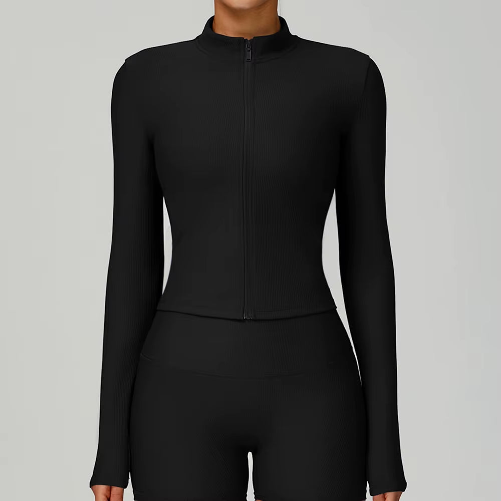 Marié Ribbed Zip Jacket